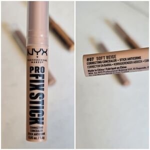 NWT Sealed. NYX Cosmetics Pro Fix Stick Correcting Concealer #07 Soft Beige